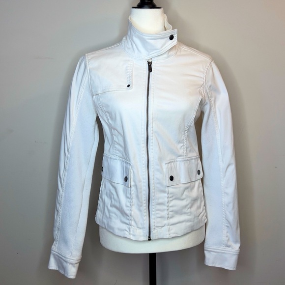 Lole light weight white jacket women’s size 6 - Picture 2 of 11